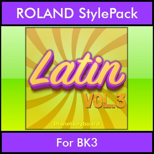 The Greatest Styles By PK Vol. 17 - Latin Vol. 03 - 60 Styles / Song Styles for ROLAND BK3 in STL format The Greatest Styles By PK Vol. 17 - Latin Vol. 03 - 60 Styles / Song Styles for ROLAND BK3 in STL format