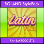 The Greatest Styles By PK Vol. 17  - Latin Vol. 03 - 60 Styles / Song Styles for ROLAND EM2000 STL in STL format