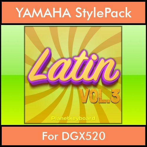 The Greatest Styles By PK Vol. 17  - Latin Vol. 03 - 60 Styles / Song Styles for YAMAHA DGX520 in STY format The Greatest Styles By PK Vol. 17  - Latin Vol. 03 - 60 Styles / Song Styles for YAMAHA DGX520 in STY format