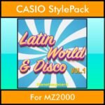 The Greatest Styles By PK Vol. 18  - Latin World and Disco Vol. 01 - 60 Styles / Song Styles for CASIO MZ2000 in STL format