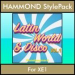The Greatest Styles By PK Vol. 18  - Latin World and Disco Vol. 01 - 60 Styles / Song Styles for HAMMOND XE1 in PAT format
