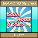 The Greatest Styles By PK Vol. 18  - Latin World and Disco Vol. 01 - 60 Styles / Song Styles for HAMMOND XE2 in PAT format