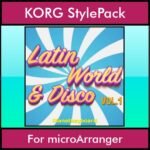The Greatest Styles By PK Vol. 18  - Latin World and Disco Vol. 01 - 60 Styles / Song Styles for KORG microArranger in STY format