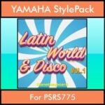 The Greatest Styles By PK Vol. 18  - Latin World and Disco Vol. 01 - 60 Styles / Song Styles for YAMAHA PSRS775 in STY format