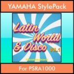 The Greatest Styles By PK Vol. 18  - Latin World and Disco Vol. 01 - 60 Styles / Song Styles for YAMAHA PSRA1000 in STY format