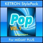 The Greatest Styles By PK Vol. 19  - Pop Vol. 01 - 60 Styles / Song Styles for KETRON MIDJAY PLUS in PAT format