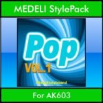 The Greatest Styles By PK Vol. 19  - Pop Vol. 01 - 60 Styles / Song Styles for MEDELI AK603 in STY format