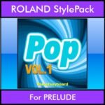 The Greatest Styles By PK Vol. 19  - Pop Vol. 01 - 60 Styles / Song Styles for ROLAND PRELUDE in STL format
