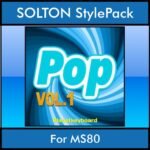 The Greatest Styles By PK Vol. 19  - Pop Vol. 01 - 60 Styles / Song Styles for SOLTON MS80 in PAT format
