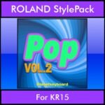 The Greatest Styles By PK Vol. 20  - Pop Vol. 02 - 60 Styles / Song Styles for ROLAND KR15 in STL format