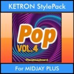 The Greatest Styles By PK Vol. 22  - Pop Vol. 04 - 60 Styles / Song Styles for KETRON MIDJAY PLUS in PAT format
