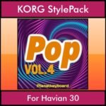 The Greatest Styles By PK Vol. 22  - Pop Vol. 04 - 60 Styles / Song Styles for KORG Havian 30 in STY format