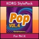 The Greatest Styles By PK Vol. 22  - Pop Vol. 04 - 60 Styles / Song Styles for KORG PA1X in STY format