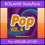 The Greatest Styles By PK Vol. 22  - Pop Vol. 04 - 60 Styles / Song Styles for ROLAND ATELIER AT100 in STL format