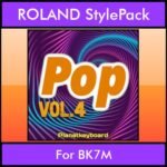 The Greatest Styles By PK Vol. 22 - Pop Vol. 04 - 60 Styles / Song Styles for ROLAND BK7M in STL format
