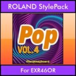 The Greatest Styles By PK Vol. 22  - Pop Vol. 04 - 60 Styles / Song Styles for ROLAND EXR46OR in STL format