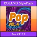 The Greatest Styles By PK Vol. 22  - Pop Vol. 04 - 60 Styles / Song Styles for ROLAND KR117 in STL format