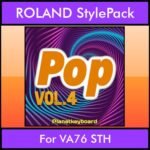 The Greatest Styles By PK Vol. 22  - Pop Vol. 04 - 60 Styles / Song Styles for ROLAND VA76 STH in STL format