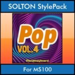 The Greatest Styles By PK Vol. 22  - Pop Vol. 04 - 60 Styles / Song Styles for SOLTON MS100 in PAT format