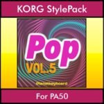 The Greatest Styles By PK Vol. 23  - Pop Vol. 05 - 60 Styles / Song Styles for KORG PA50 in STY format