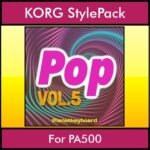 The Greatest Styles By PK Vol. 23  - Pop Vol. 05 - 60 Styles / Song Styles for KORG PA500 in STY format