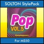 The Greatest Styles By PK Vol. 23  - Pop Vol. 05 - 60 Styles / Song Styles for SOLTON MS50 in PAT format