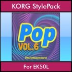 The Greatest Styles By PK Vol. 24  - Pop Vol. 06 - 60 Styles / Song Styles for KORG EK50L in STY format
