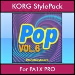 The Greatest Styles By PK Vol. 24  - Pop Vol. 06 - 60 Styles / Song Styles for KORG PA1X PRO in STY format