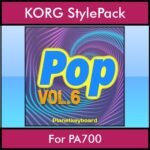 The Greatest Styles By PK Vol. 24  - Pop Vol. 06 - 60 Styles / Song Styles for KORG PA700 in STY format