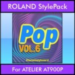 The Greatest Styles By PK Vol. 24  - Pop Vol. 06 - 60 Styles / Song Styles for ROLAND ATELIER AT900P in STL format