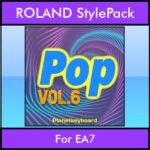 The Greatest Styles By PK Vol. 24  - Pop Vol. 06 - 60 Styles / Song Styles for ROLAND EA7 in STL format