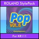 The Greatest Styles By PK Vol. 24  - Pop Vol. 06 - 60 Styles / Song Styles for ROLAND KR111 in STL format