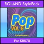 The Greatest Styles By PK Vol. 24  - Pop Vol. 06 - 60 Styles / Song Styles for ROLAND KR570 in STL format