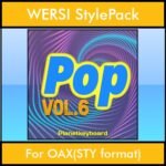 The Greatest Styles By PK Vol. 24  - Pop Vol. 06 - 60 Styles / Song Styles for WERSI OAX(STY format) in STY format