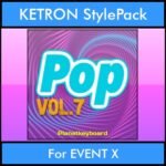 The Greatest Styles By PK Vol. 25  - Pop Vol. 07 - 60 Styles / Song Styles for KETRON EVENT X in KST format