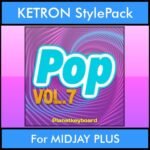 The Greatest Styles By PK Vol. 25  - Pop Vol. 07 - 60 Styles / Song Styles for KETRON MIDJAY PLUS in PAT format