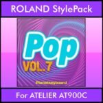 The Greatest Styles By PK Vol. 25  - Pop Vol. 07 - 60 Styles / Song Styles for ROLAND ATELIER AT900C in STL format