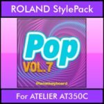 The Greatest Styles By PK Vol. 25  - Pop Vol. 07 - 60 Styles / Song Styles for ROLAND ATELIER AT350C in STL format