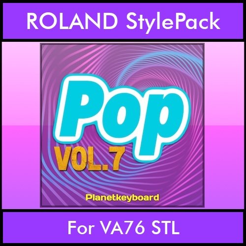 The Greatest Styles By PK Vol. 25  - Pop Vol. 07 - 60 Styles / Song Styles for ROLAND VA76 STL in STL format The Greatest Styles By PK Vol. 25  - Pop Vol. 07 - 60 Styles / Song Styles for ROLAND VA76 STL in STL format