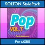 The Greatest Styles By PK Vol. 25  - Pop Vol. 07 - 60 Styles / Song Styles for SOLTON MS80 in PAT format