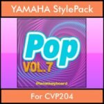 The Greatest Styles By PK Vol. 25  - Pop Vol. 07 - 60 Styles / Song Styles for YAMAHA CVP204 in STY format