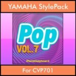 The Greatest Styles By PK Vol. 25  - Pop Vol. 07 - 60 Styles / Song Styles for YAMAHA CVP701 in STY format