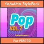The Greatest Styles By PK Vol. 25  - Pop Vol. 07 - 60 Styles / Song Styles for YAMAHA PSR730 in STY format
