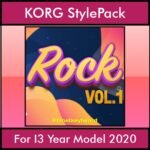 The Greatest Styles By PK Vol. 26  - Rock Vol. 01 - 60 Styles / Song Styles for KORG I3 Year Model 2020 in STY format