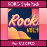 The Greatest Styles By PK Vol. 26  - Rock Vol. 01 - 60 Styles / Song Styles for KORG PA1X PRO in STY format