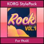 The Greatest Styles By PK Vol. 26  - Rock Vol. 01 - 60 Styles / Song Styles for KORG PA4X in STY format