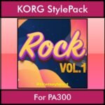 The Greatest Styles By PK Vol. 26  - Rock Vol. 01 - 60 Styles / Song Styles for KORG PA300 in STY format