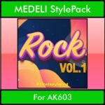 The Greatest Styles By PK Vol. 26  - Rock Vol. 01 - 60 Styles / Song Styles for MEDELI AK603 in STY format