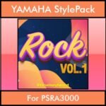 The Greatest Styles By PK Vol. 26  - Rock Vol. 01 - 60 Styles / Song Styles for YAMAHA PSRA3000 in STY format