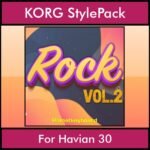 The Greatest Styles By PK Vol. 27  - Rock Vol. 02 - 60 Styles / Song Styles for KORG Havian 30 in STY format
